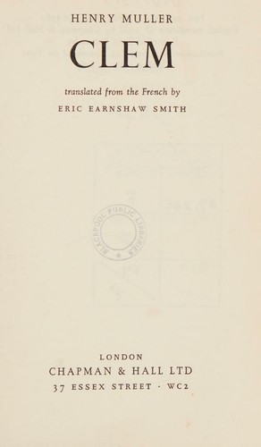 Cover for Clem