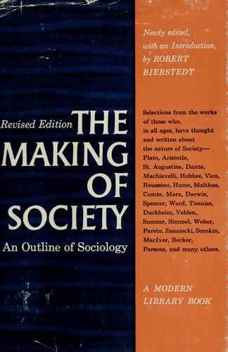 Cover for The making of society