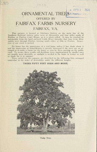 Cover for Ornamental trees