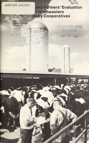 Cover for Dairy farmers' evaluation of northeastern dairy cooperatives