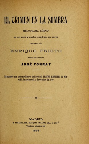 Cover for El crimen en la sombra