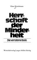 Cover for Herrschaft der Minderheit