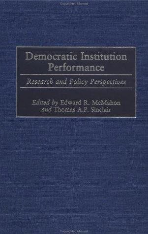 Cover for Democratic Institution Performance