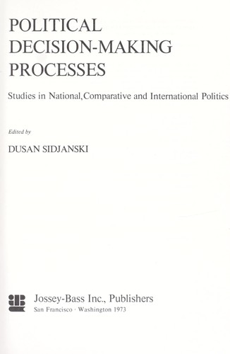 Cover for Political decision-making processes