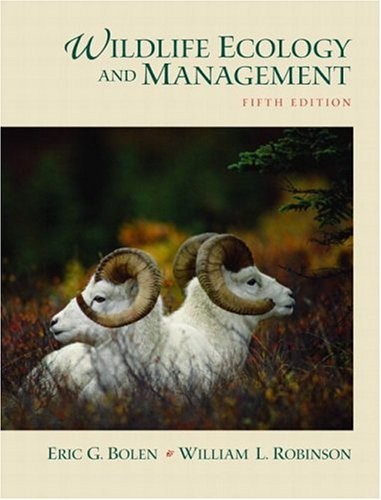 Cover for Wildlife ecology and management