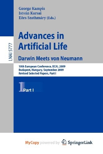 Cover for Advances in Artificial Life