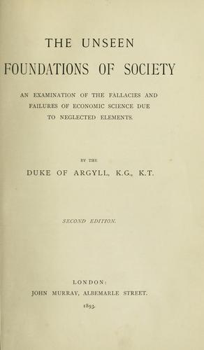 Cover for The unseen foundations of society