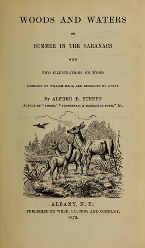 Cover for Woods and waters, or, Summer in the Saranacs