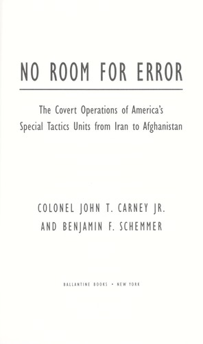Cover for No room for errors
