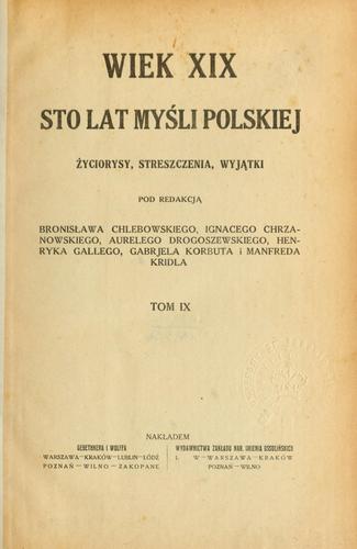 Cover for Wiek XIX