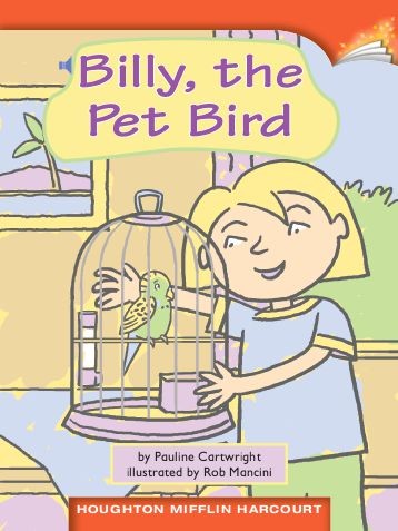 Cover for Billy, the Pet Bird