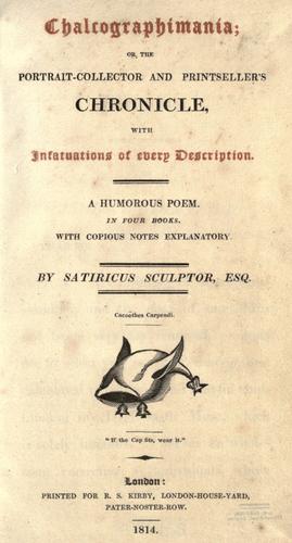 Cover for Chalcographimania; or, The portrait-collector and printseller's chronicle