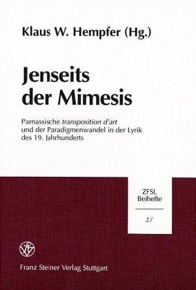 Cover for Jenseits der Mimesis