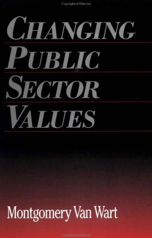 Cover for Changing public sector values