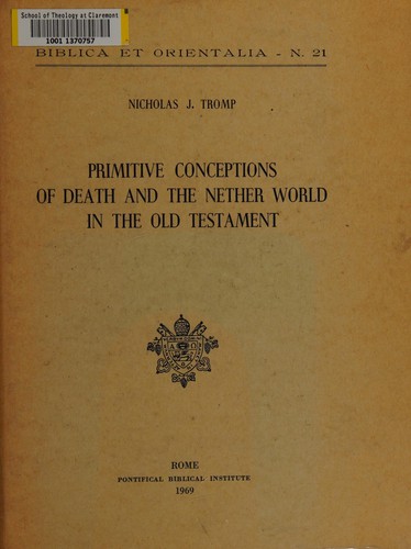 Cover for Primitive conceptions of death and the nether world in the Old Testament