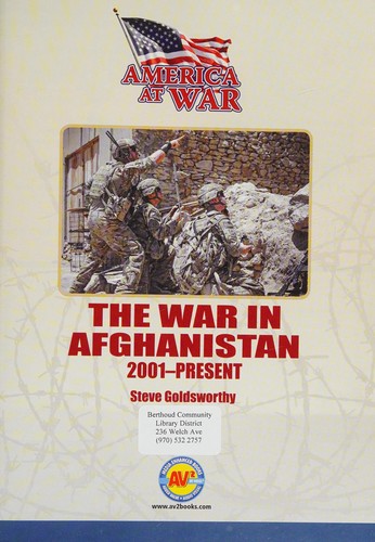 Cover for The war in Afghanistan