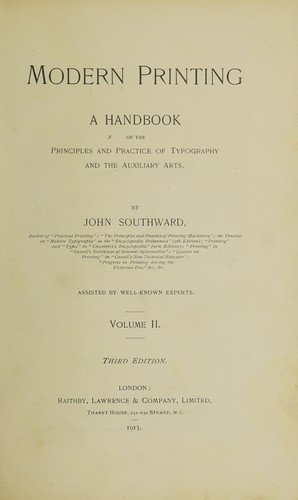 Cover for Modern printing