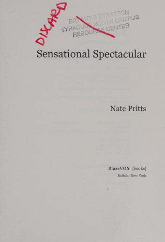 Cover for Sensational Spectacular