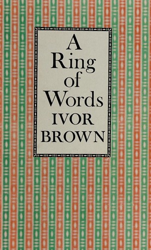 Cover for A ring of words