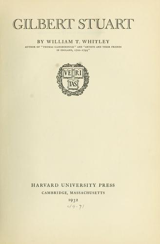 Cover for Gilbert Stuart