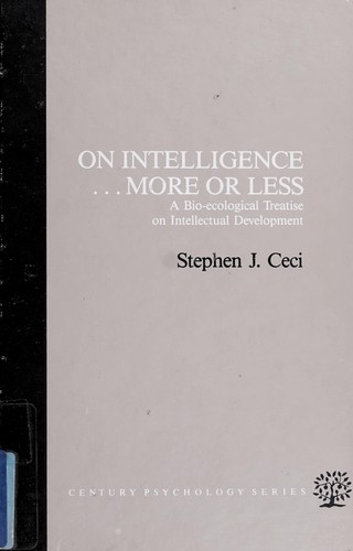 Cover for On intelligence-- more or less