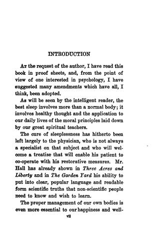 Cover for The Psychology of Sleep