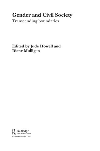 Cover for GENDER AND CIVIL SOCIETY: TRANSCENDING BOUNDARIES; ED. BY JUDE HOWELL.