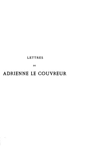Cover for Lettres