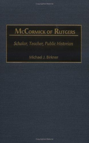 Cover for McCormick of Rutgers