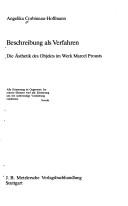 Cover for Beschreibung als Verfahren