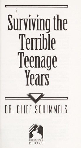 Cover for Surviving the terrible teenage years