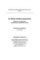Cover for A View From Language