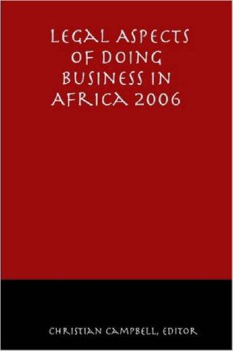 Cover for Legal Aspects of Doing Business in Africa