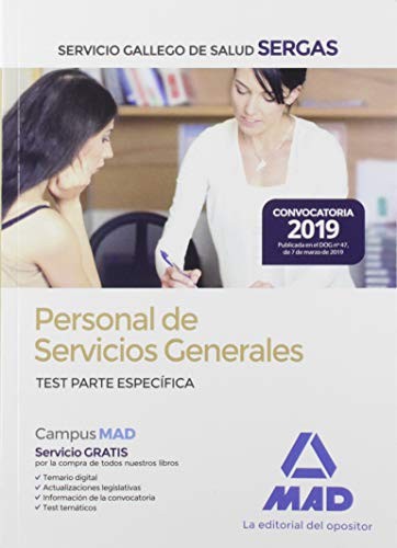 Cover for Personal de Servicios Generales del Servicio Gallego de Salud . Test Parte Específica