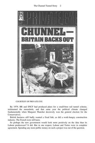 Cover for The Channel Tunnel story