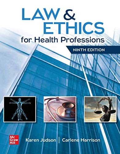 Cover for Loose Leaf for Law & Ethics for the Health Professions