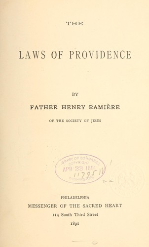 Cover for The laws of Providence ...