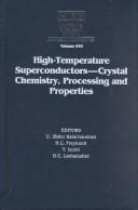 Cover for High-Temperature Superconductors--- Crystal Chemistry, Processing and Properties