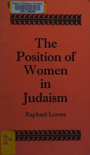 Cover for The position of women in Judaism.