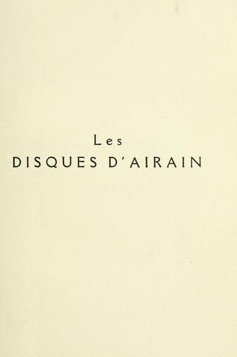 Cover for Les disques d'airian.
