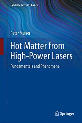 Cover for Hot Matter from High-Power Lasers