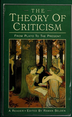 Cover for The theory of criticism from Plato to the present