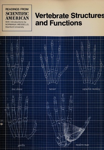 Cover for Vertebrate structures and functions