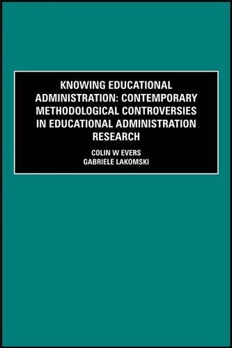 Cover for Knowing educational administration