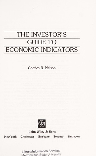Cover for Investor's Guide to Economic Indicators.