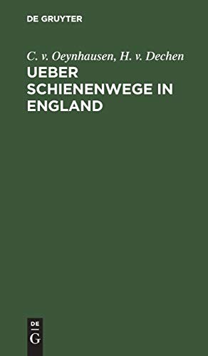 Cover for Ueber Schienenwege in England