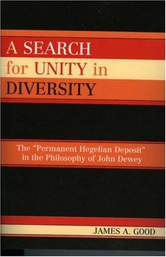 Cover for A search for unity in diversity