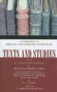 Cover for The Testament of Abraham: Number 2 (Texts and Studies: Contributions to Biblical and Patristic L)