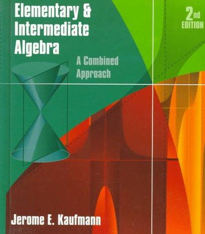 Cover for Elementary and intermediate algebra