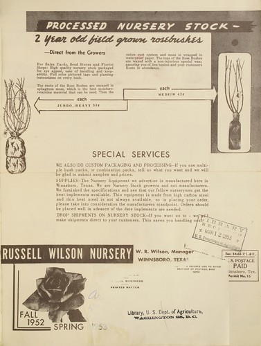 Cover for Fall 1952, spring 1953